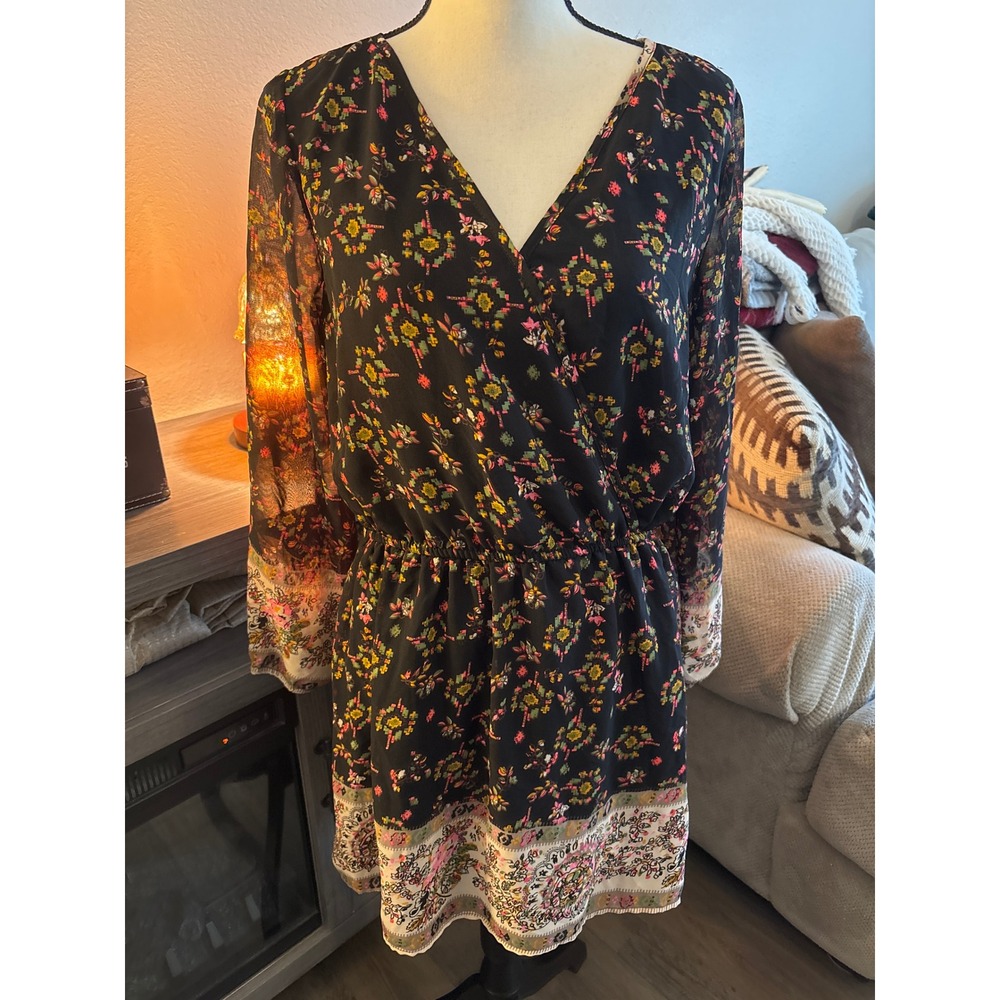 Speed Control size large dress floral black